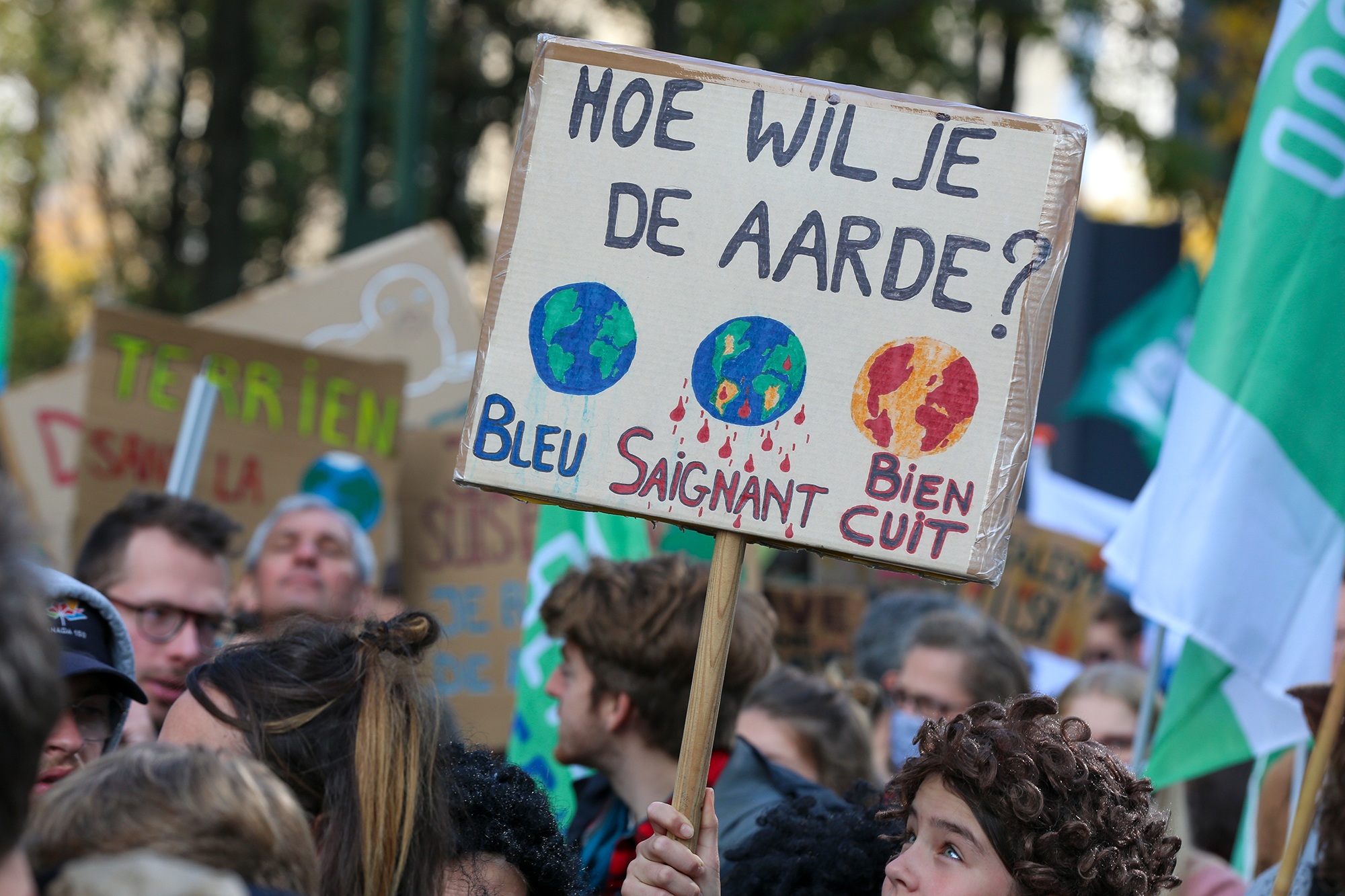 Klimaschutz-Demo in Brüssel am 10.10.2022