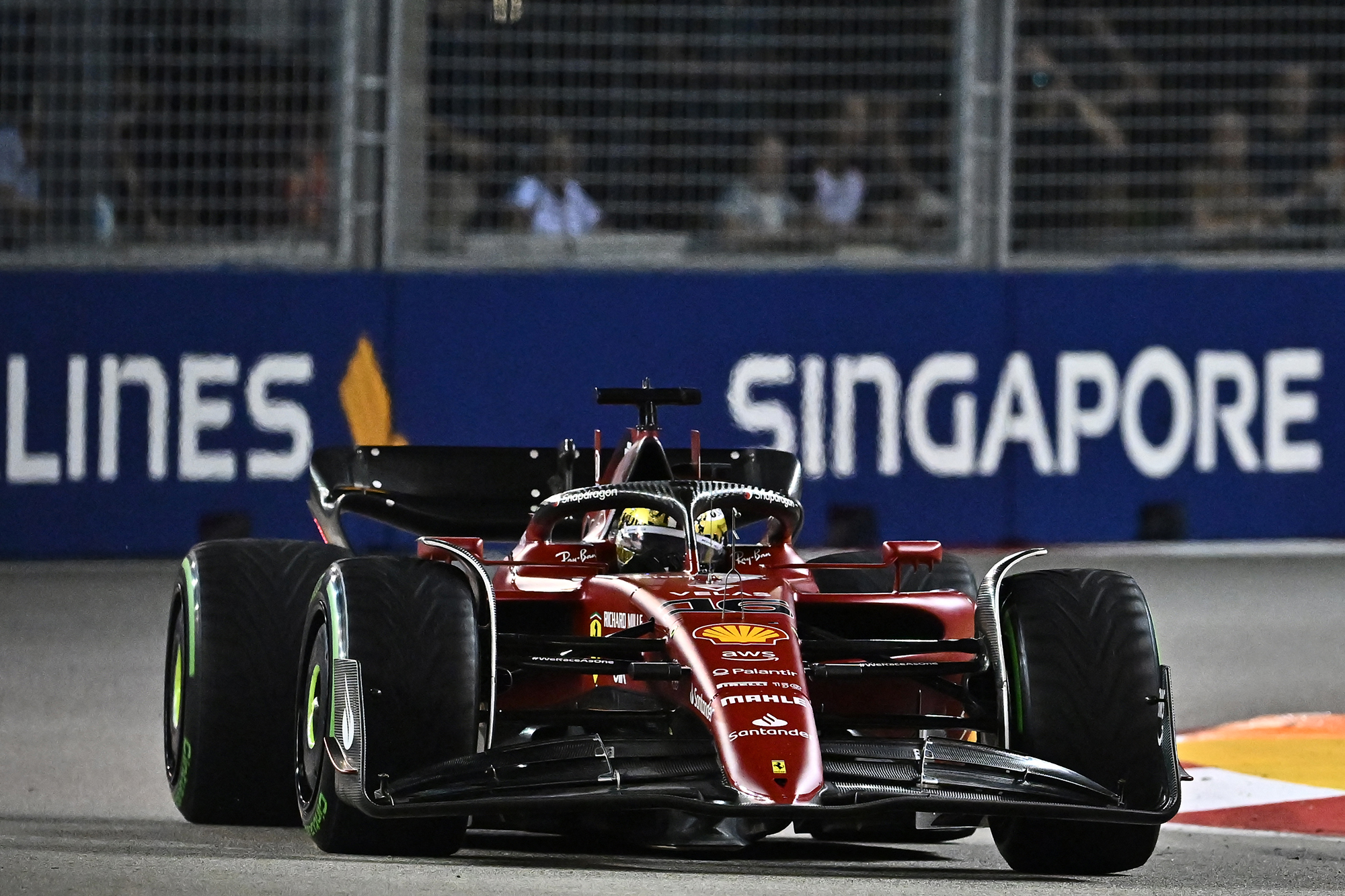 Leclerc beim Qualifying in Singapur