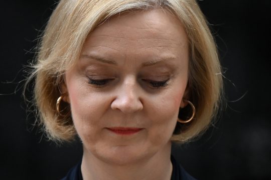 Die zurückgetretene britische Premierministerin Liz Truss (Bild: Daniel Leal/AFP)