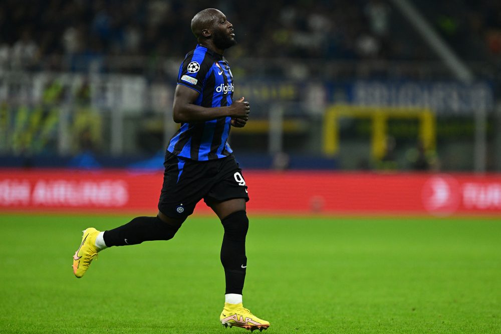 Romelu Lukaku beim Champions-League-Spiel zwischen Inter Mailand und Viktoria Pilzen am 26. Oktober 2022 (Bild: Miguel Medina/AFP)