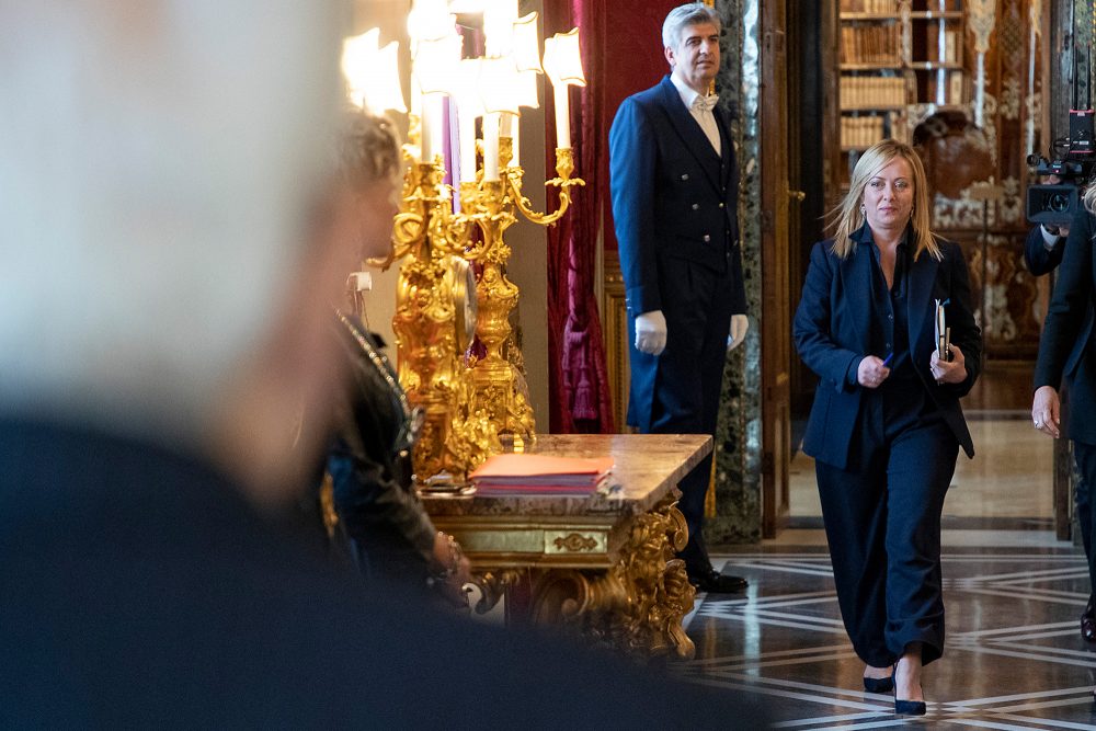 Giorgia Meloni ist als italienische Premierministerin vereidigt worden (Bild: Paolo Giandotti/Quirinale Press Office/AFP)