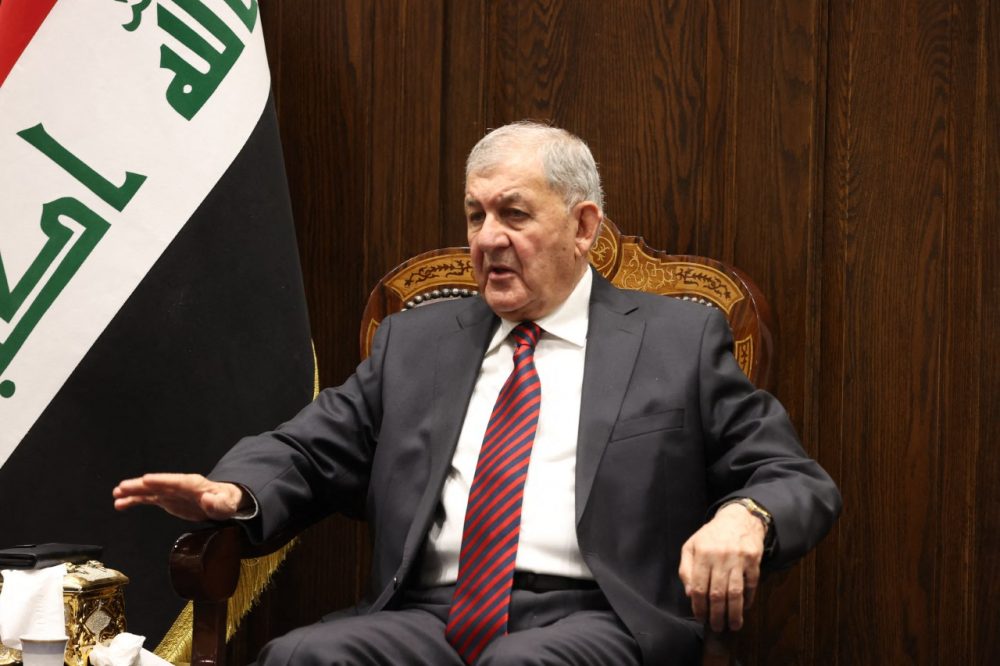 Der neue irakische Präsident Raschid (Bild: Iraqi Parliament/AFP)