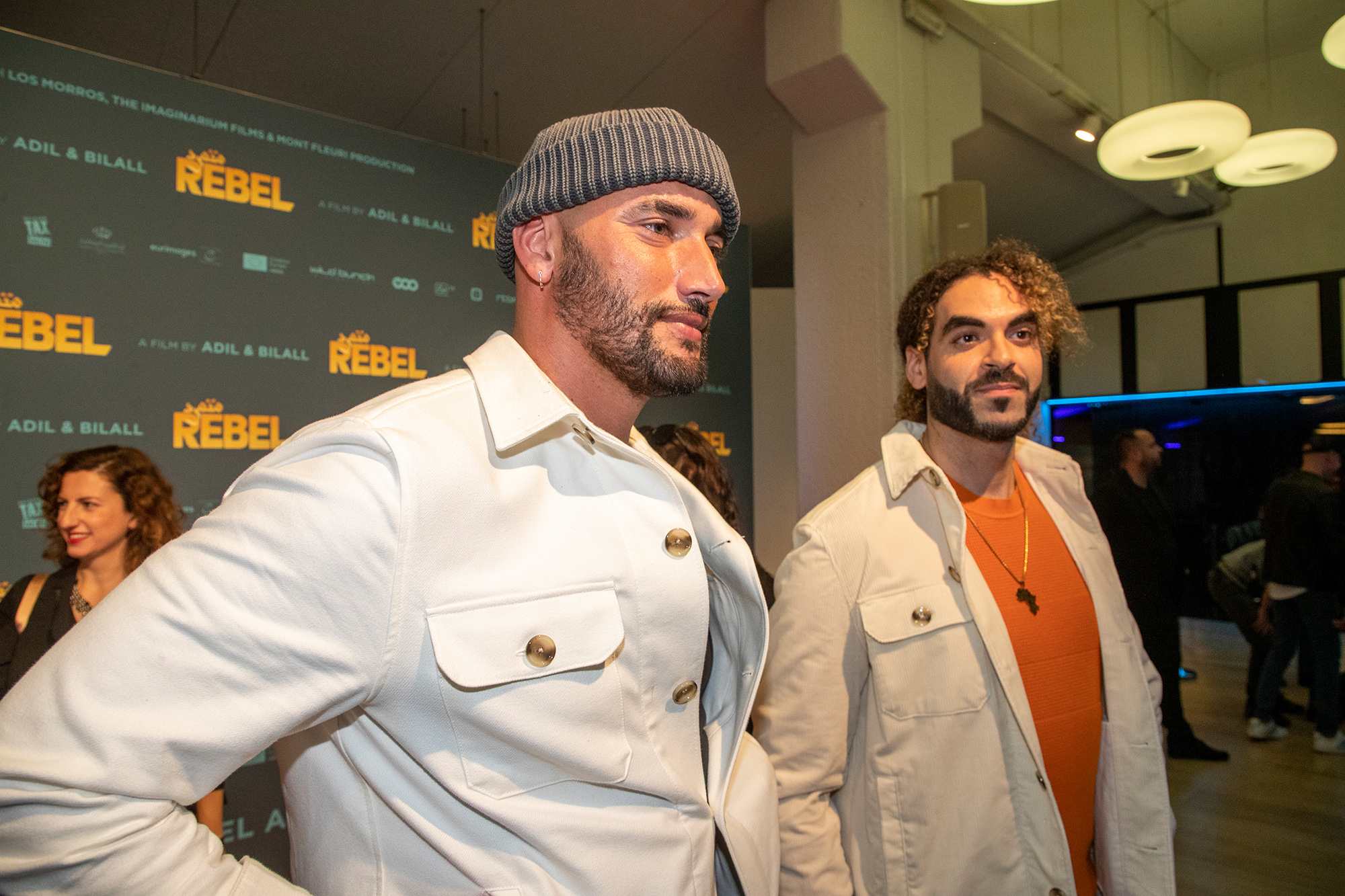Bilall Fallah und Adil El Arbi bei der Premiere von "Rebel" (Bild: Nicolas Maeterlinck/Belga)