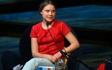 Greta Thunberg bei der Vorstellung ihres Buches in London