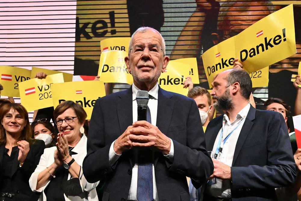 Österreichs wiedergewählter Präsident Alexander Van der Bellen (Bild: Joe Klamar/AFP)