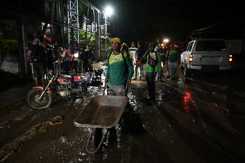 In El Castaño gab es einen Erdrutsch infolge starker Regenfälle (Bild: Federico Parra/AFP)