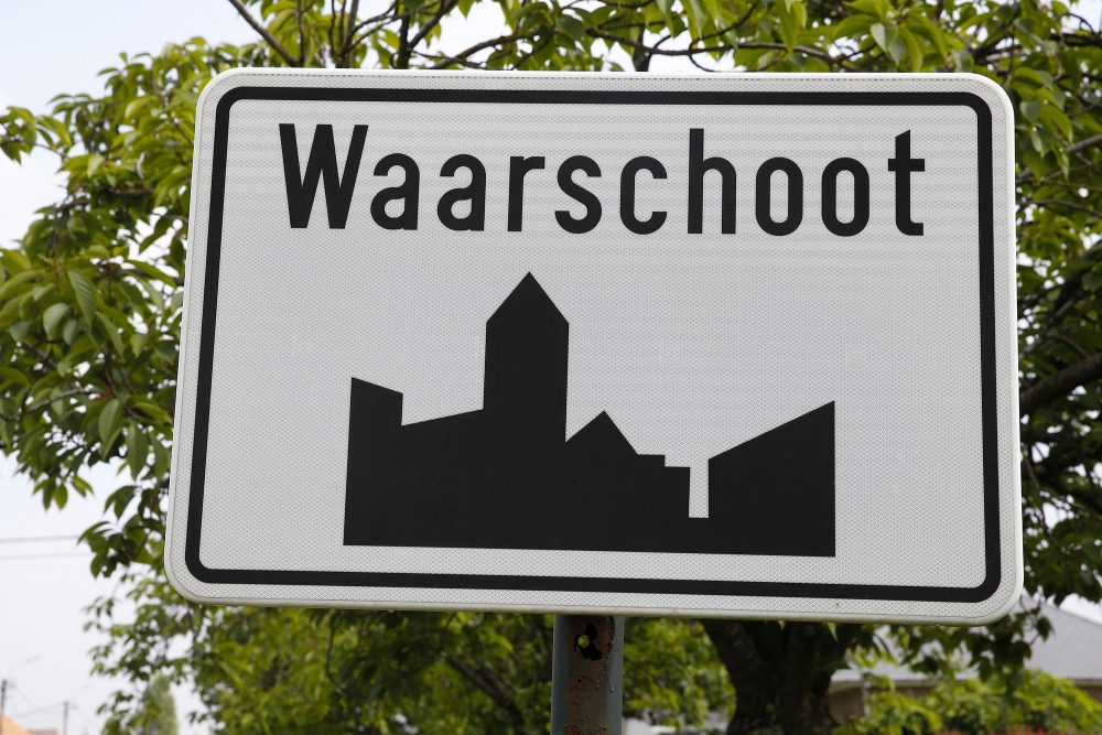 Schild von Waarschoot (Bild: Nicolas Maeterlicnk/Belga)