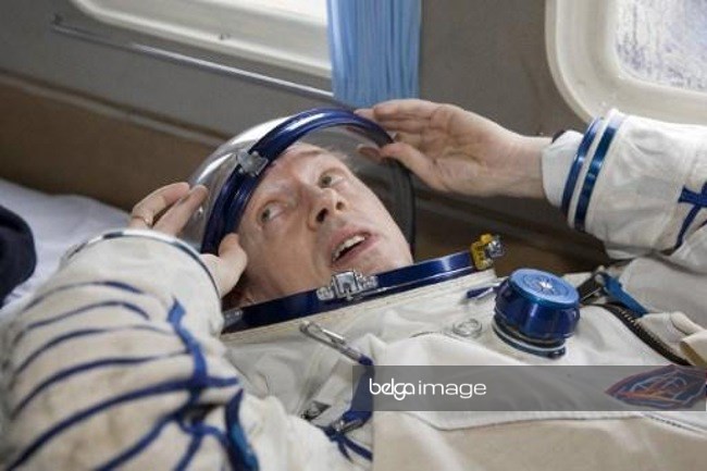 Frank De Winne bei seiner Rückkehr aus dem Weltraum am 1. Dezember 2009 in Kasachstan (Bild: Sergei Remezov/AFP)