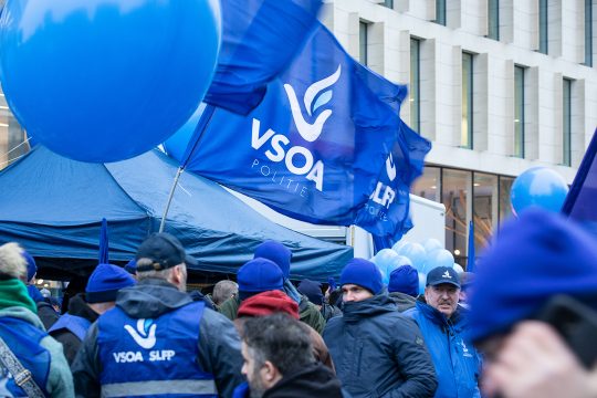 Aktionstag der Polizei in Brüssel (Bild: James Arthur Gekiere/Belga)