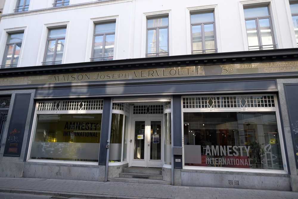 Hauptsitz von Amnesty International Belgique in Brüssel (Bild: Eric Lalmand/Belga)