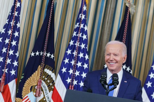 Joe Biden im Weißen Haus am Mittwoch (Bild: Mandel Ngan/AFP)