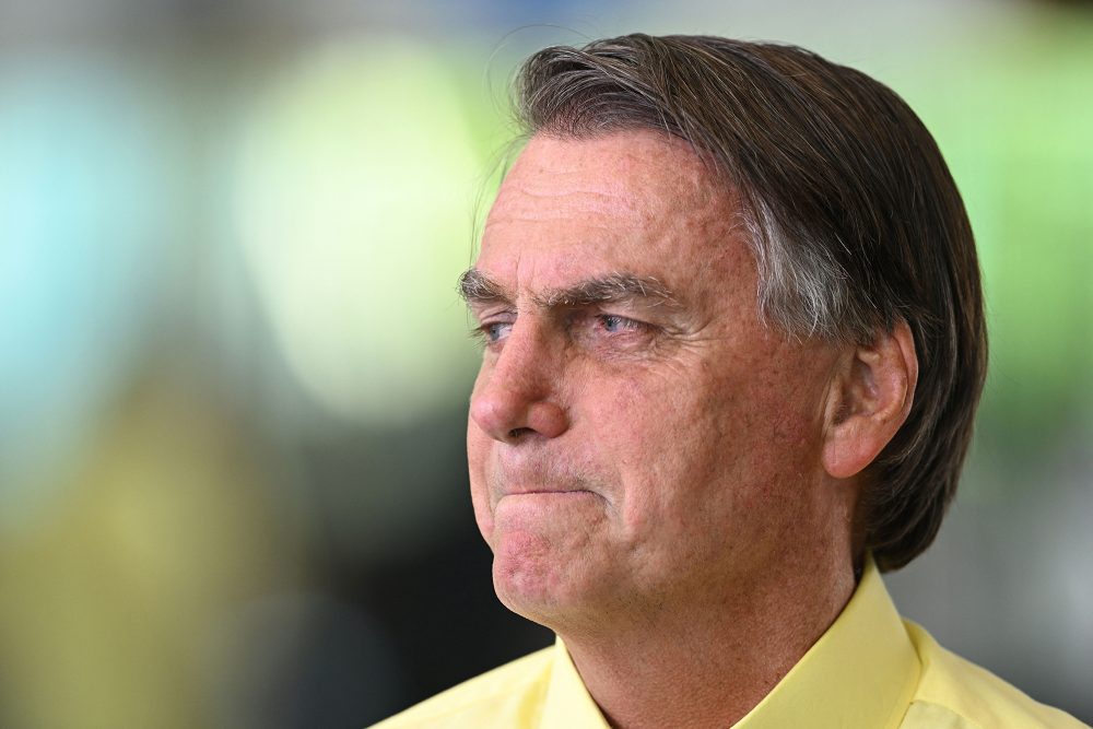 Brasiliens Ex-Präsident Jair Bolsonaro (Archivbild: Evaristo Sa/AFP)