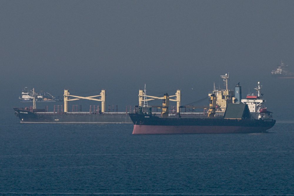 Transportschiffe mit Getreide auf dem Weg nach Istanbul (Bild: Ozan Kose/AFP)