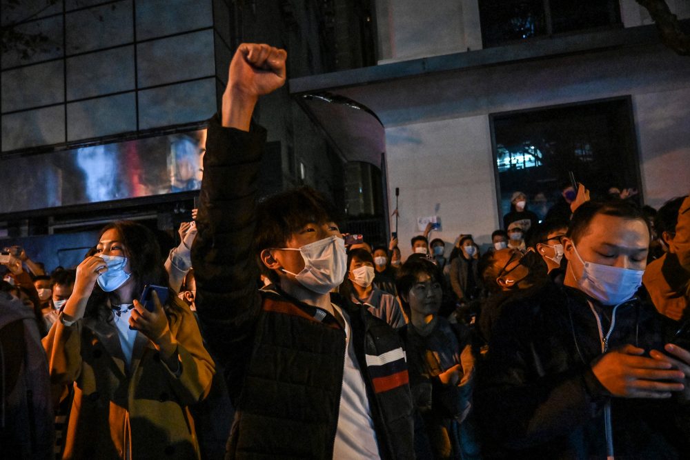 Proteste in China (Bild: Hector Retamal/AFP)