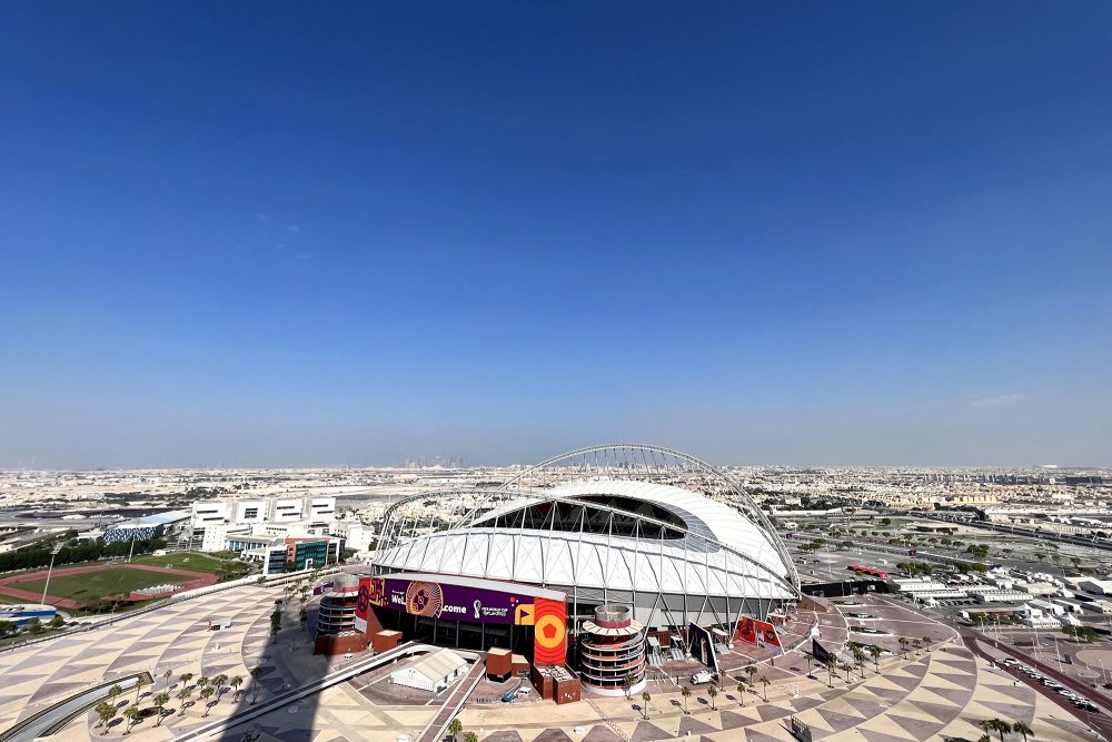 Fußball-Stadion in Doha (Archivbild: Gabriel Bouys/AFP)