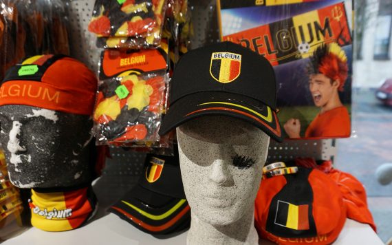 WM-Fanartikel im Heimwerkermarkt Freni in St. Vith