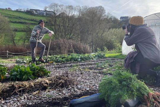 Foto-Shooting in Lascheid (Bild: Raffaela Schaus/BRF)