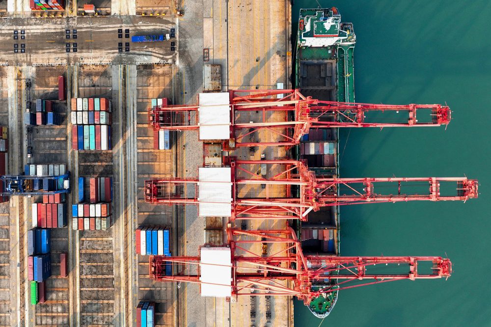 Hafen von Lianyungang in China (Bild: STR/AFP)