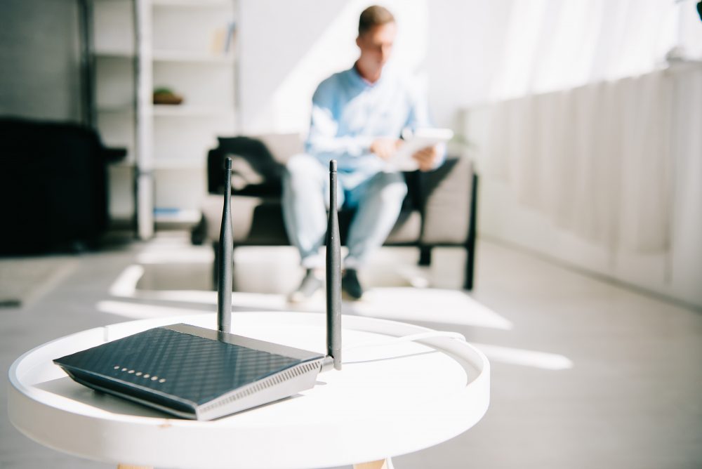 Internet-Router im Wohnzimmer