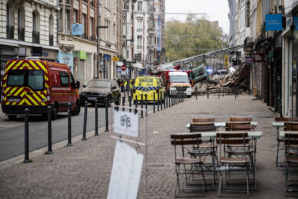 Gebäude in Lille eingestürzt