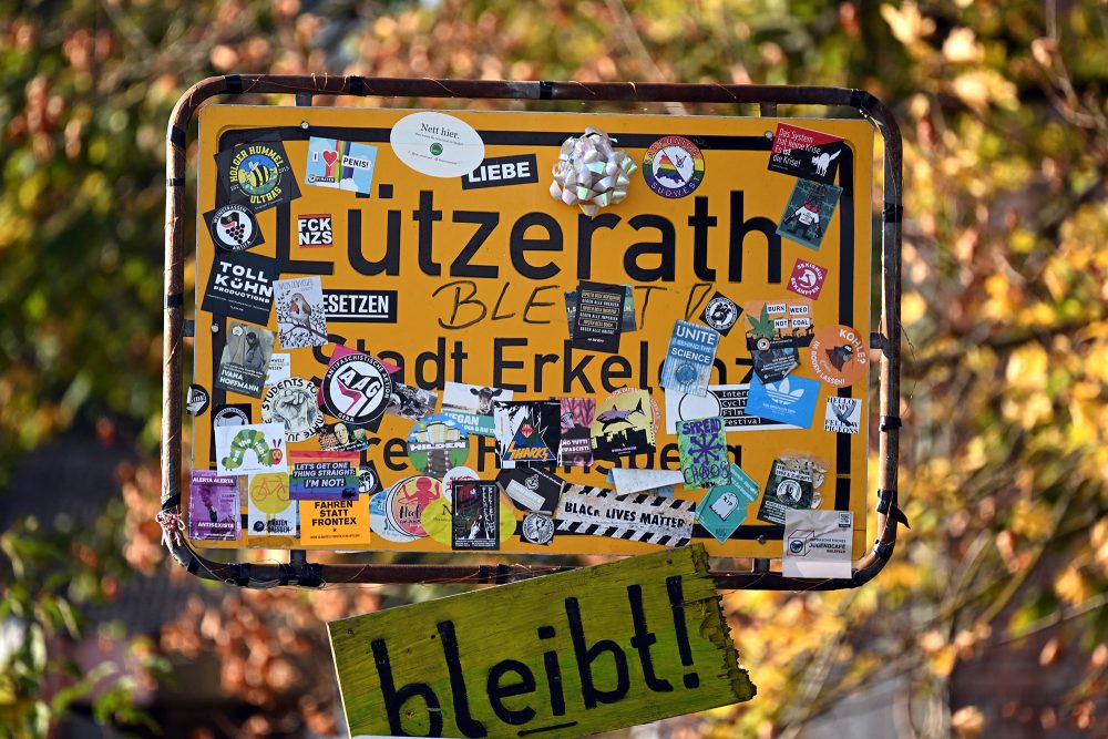 Ortsschild von Lützerath