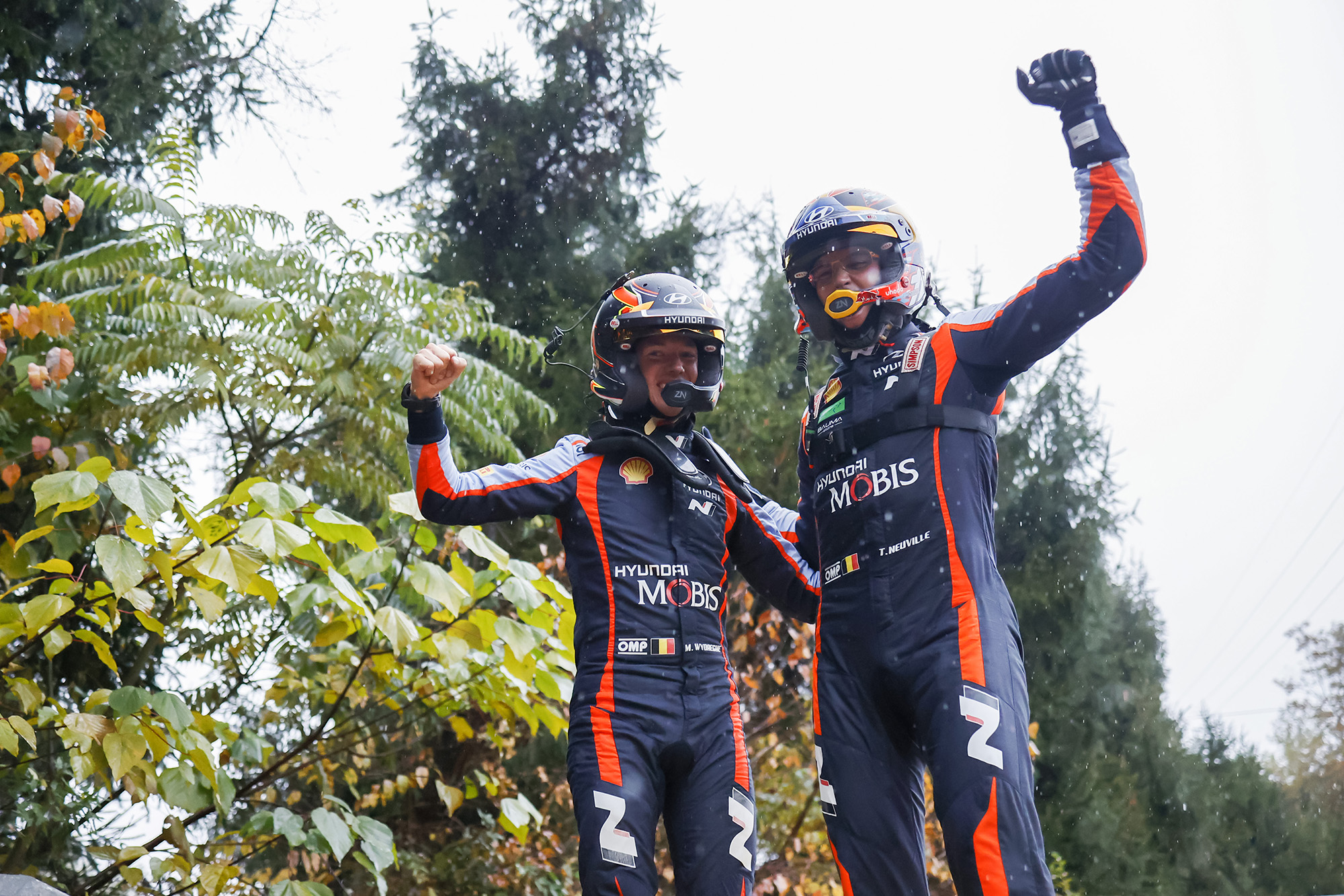 Thierry Neuville/Martijn Wydaeghe gewinnen den Saisonabschluss in Japan (Bild: Fabien Dufour/Hyundai Motorsport)
