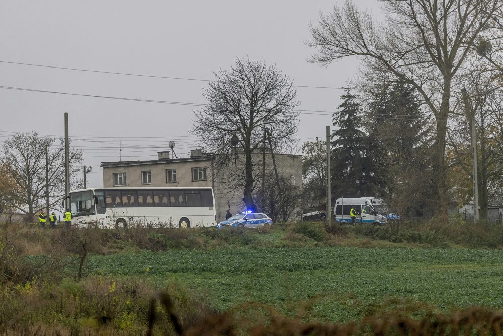 Die Rakete schlug in dem Dorf Przewodow ein (Bild: Wojtek Radwanski/AFP)