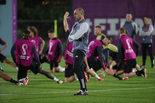Training der Roten Teufel am Dienstag in Katar (Bild: Virginie Lefour/Belga)