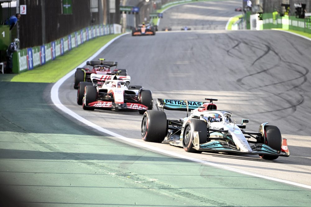 George Russell war im Mercedes Schnellster im Sprintrennen und sicherte sich die Pole Position für den Grand Prix (Bild: Evaristo Sa/AFP)