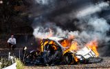Dani Sordos Hyundai geht in Flammen auf (Bild: Janus Ree/Red Bull Content Pool)