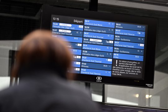 Bahnhof von Namur beim Bahnstreik am Dienstag (Bild: Eric Lalmand/Belga)