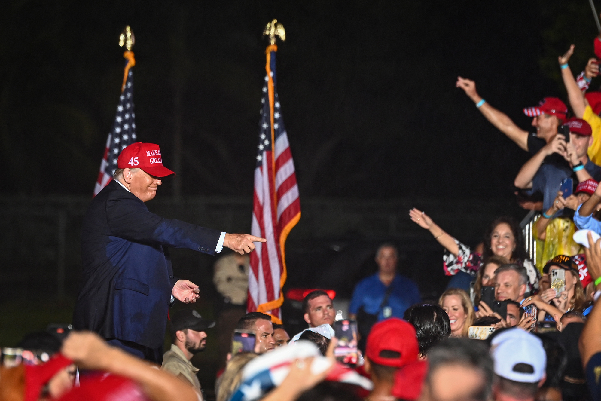 Donald Trump bei einer Wahlkampfveranstaltung in Miami (Bild: Eva Marie Uzcategui/AFP)