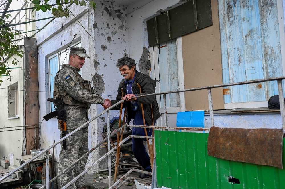 Ukrainischer Soldat in der Region Cherson (Bild: Bulent Kilic/AFP)