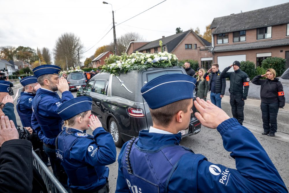 Familie und Polizei nehmen Abschied von Thomas Monjoie (Bild von November 2022: Hatim Kaghat/Belga)