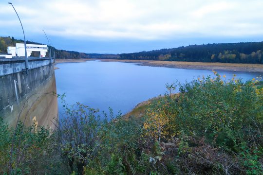 Wenig Wasser in den Talsperren (Bild: Christoph Heeren/BRF)
