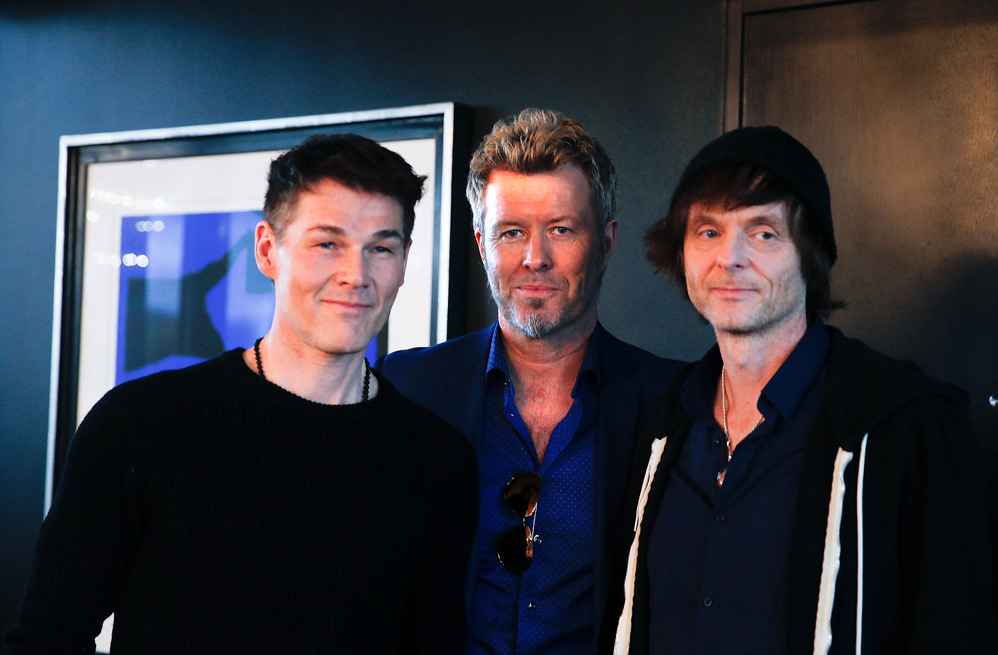 Morten Harket, Magne Furuholmen und Paul Waaktaar-Savoy von a-ha (Bild: Pedersen, Terje/NTB Scanpix/AFP)