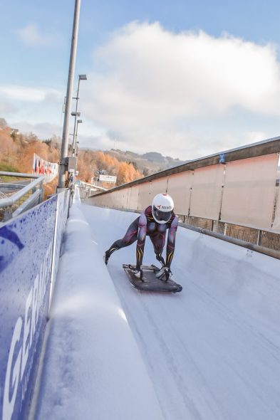 Skeletoni Aline Pelckmans (Bild: Dirk Vertommen)