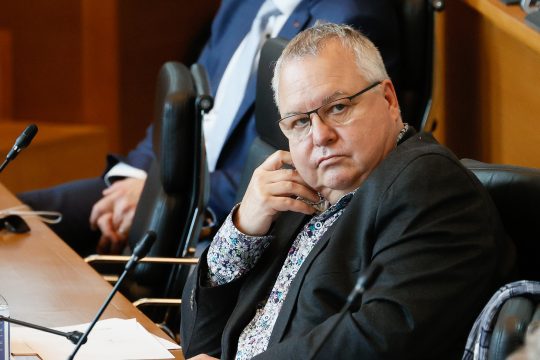 Der neue Präsident des wallonischen Parlamentes, André Frédéric