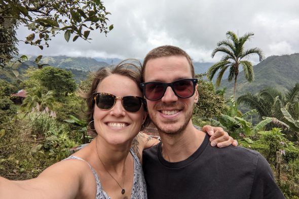 Anner Heiners und Freund Jon in den Bergen von Costa Rica (Bild: privat)