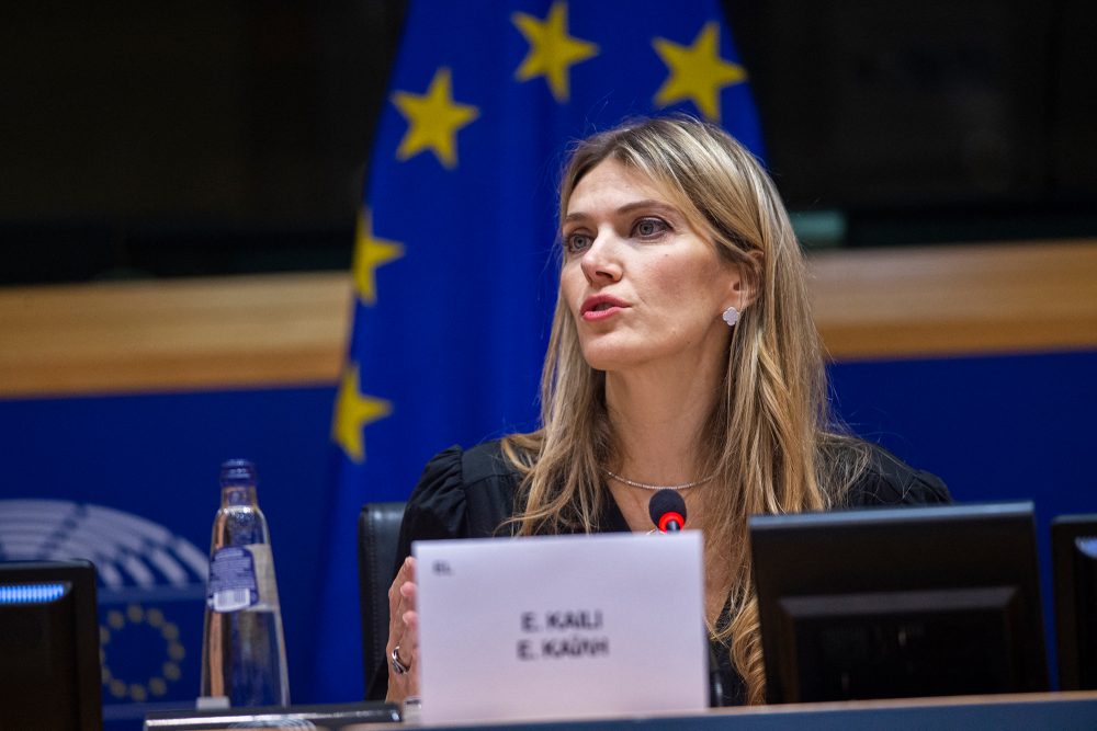 Die bisherige Vizepräsidentin des Europaparlaments, Eva Kaili (Bild: Eric Vidal/European Parliament/AFP)