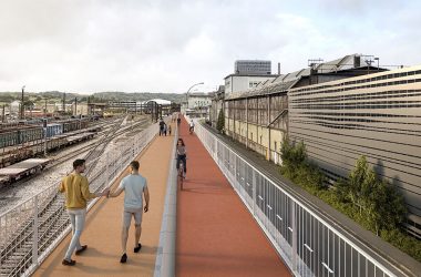 Esch bekommt die längste Fahrradbrücke in Europa (Bild: Administration des ponts et chaussées)