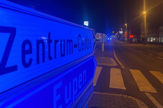 Gasleck in Eupener Industriezone (Bild: Simonne Doepgen/BRF)