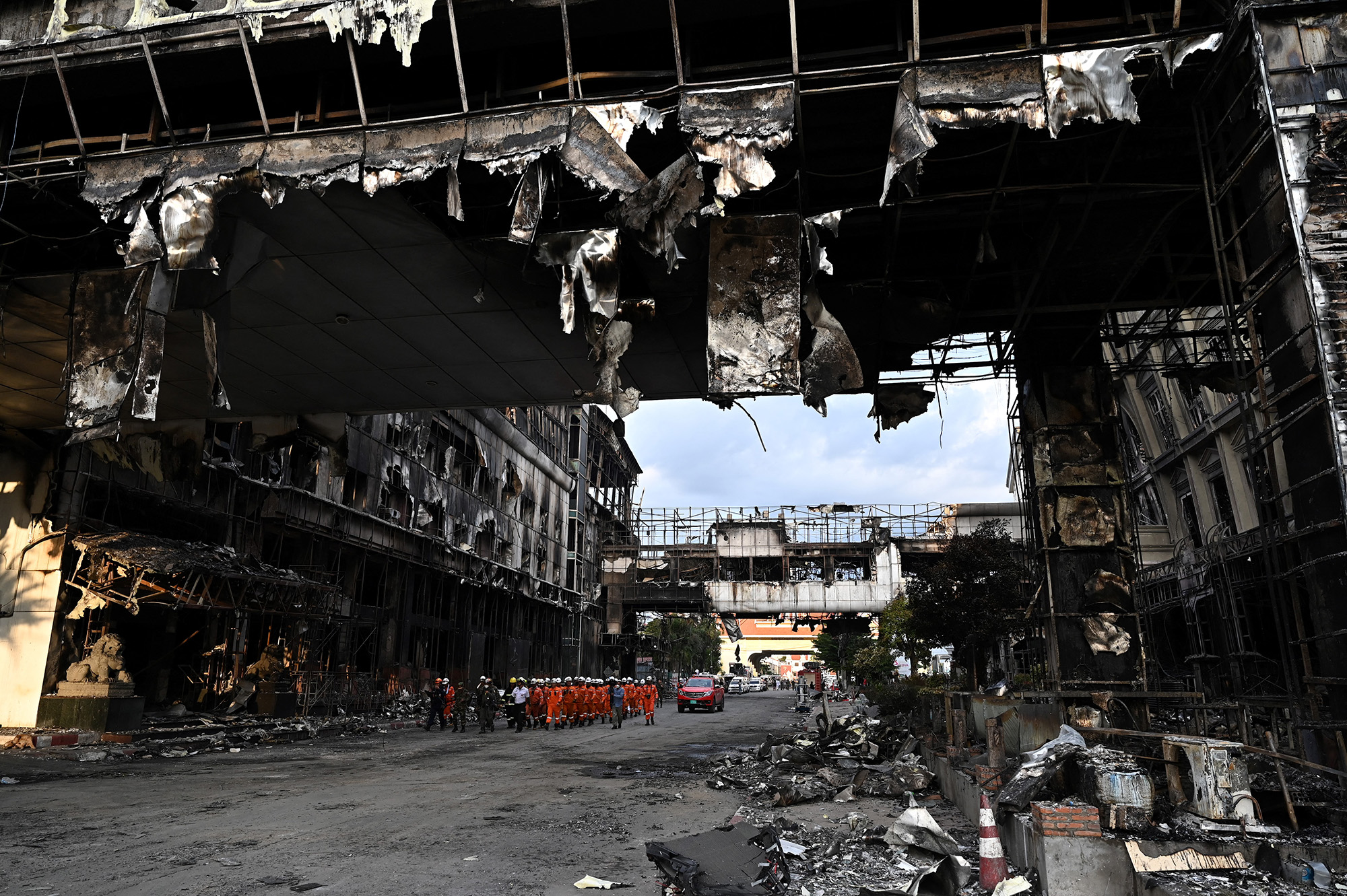 Hotelbrand in Kambodscha (Bild: Tang Chhin Sothy/AFP)