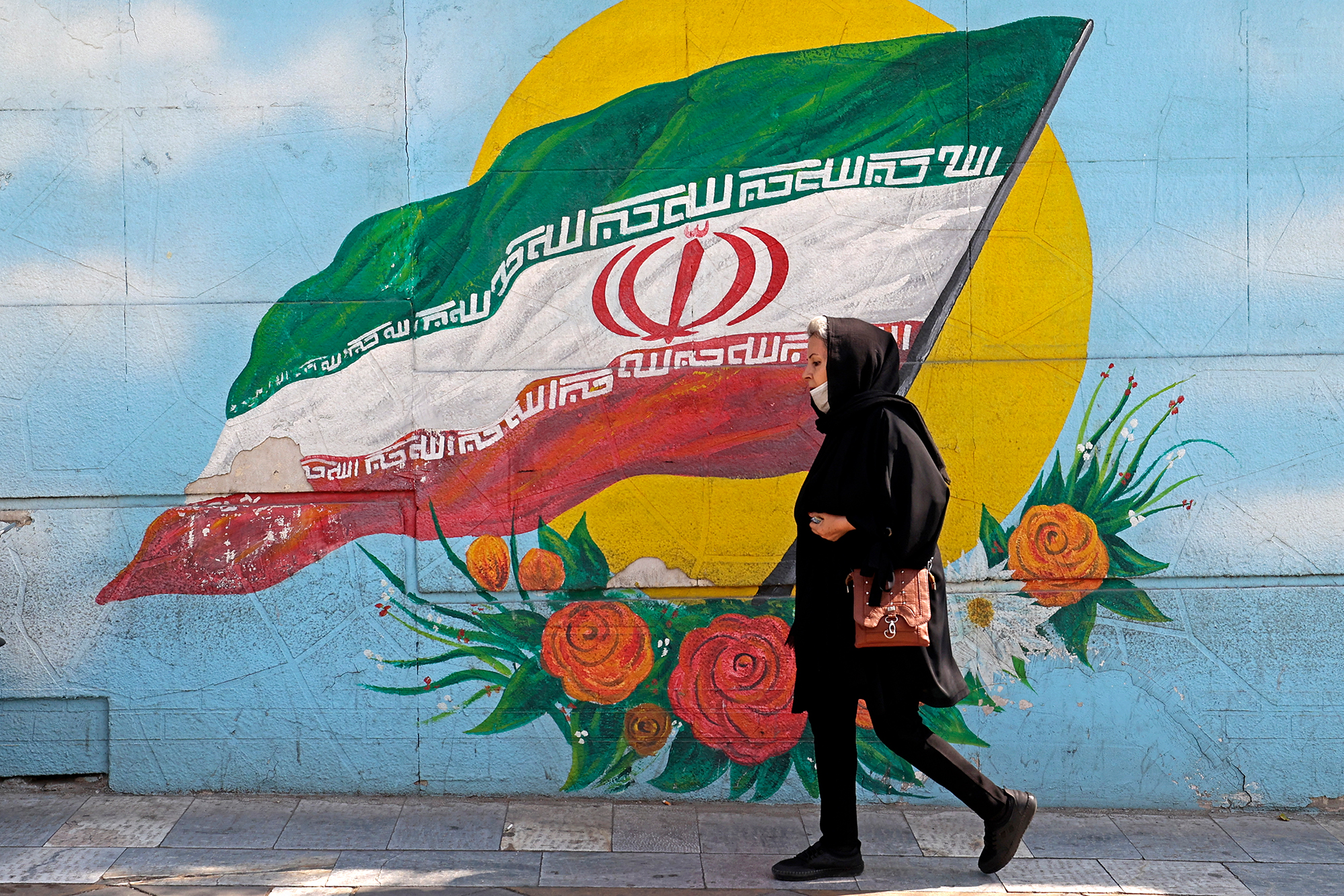 Wandgemälde in der iranischen Hauptstadt Teheran (Bild: Atta Kenare/AFP)