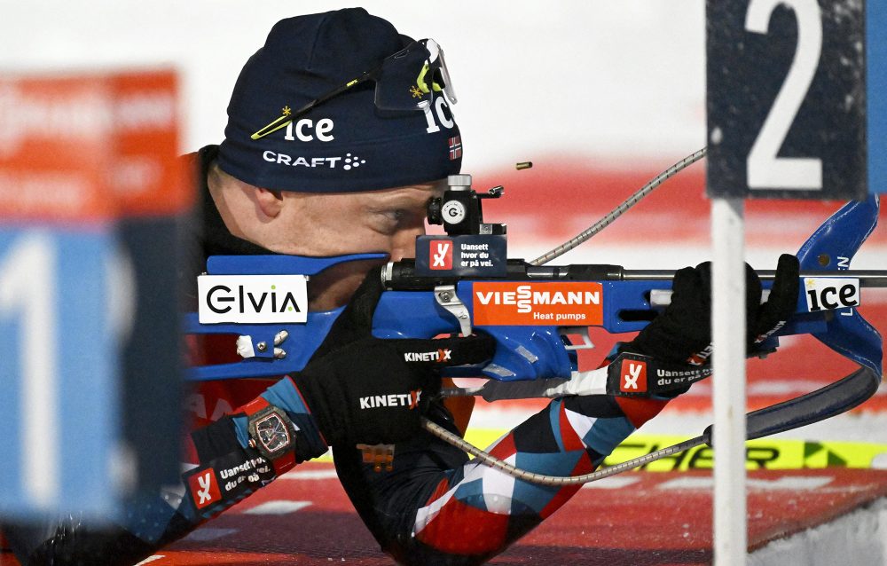 Johannes Thingnes Bö beim IBU World Cup in Kontiolahti (Bild: Vesa Moilanen/Lehtikuva/AFP)