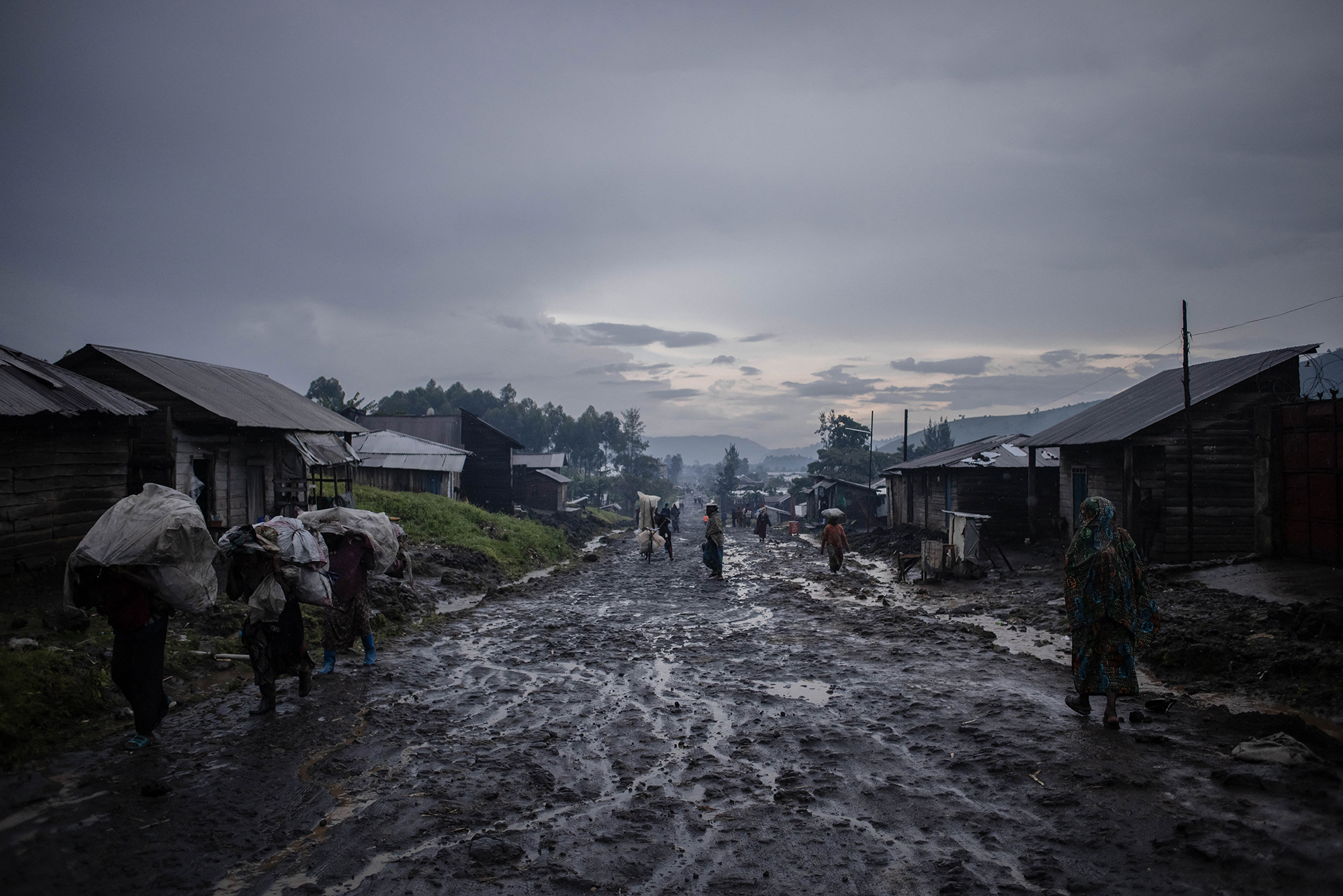 Überschwemmungen im Kongo (Bild von 2022: Guerchom Ndebo/AFP)