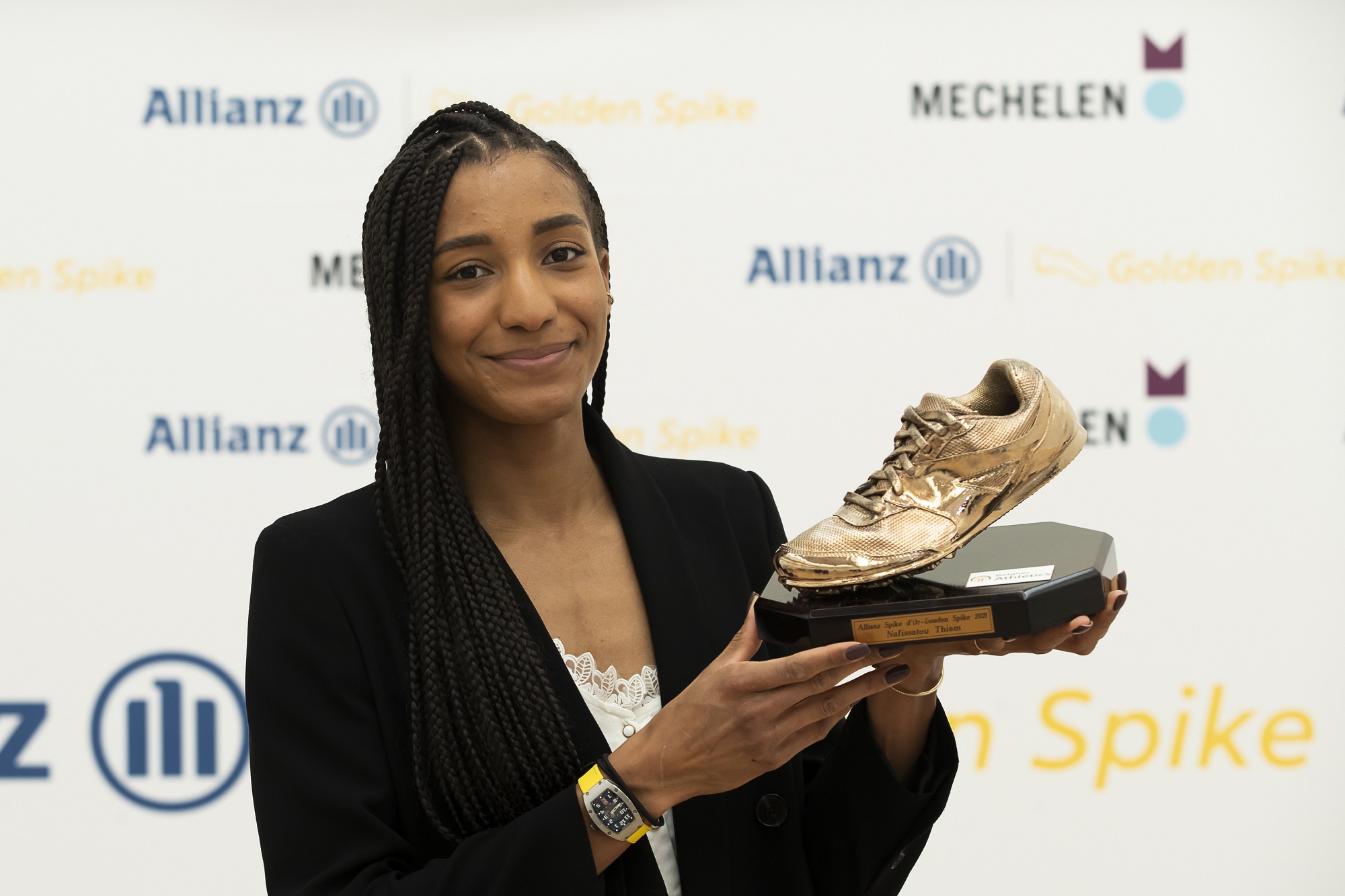Nafissatou Thiam ist erneut für ihre herausragenden Leistungen mit dem Golden Spike ausgezeichnet worden (Bild: Kristof Van Accom/Belga)