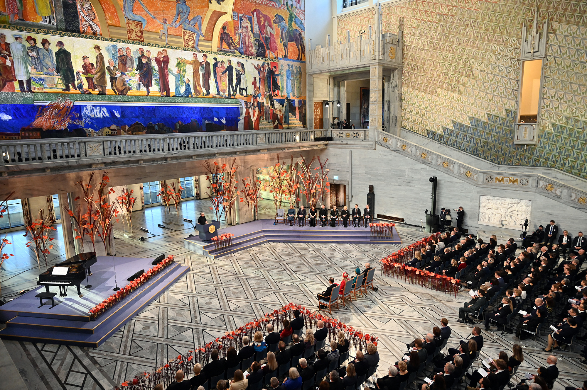 Gäste bei der Verleihung des Friedensnobelpreises in Oslo (Bild: Sergei Gapon/AFP)