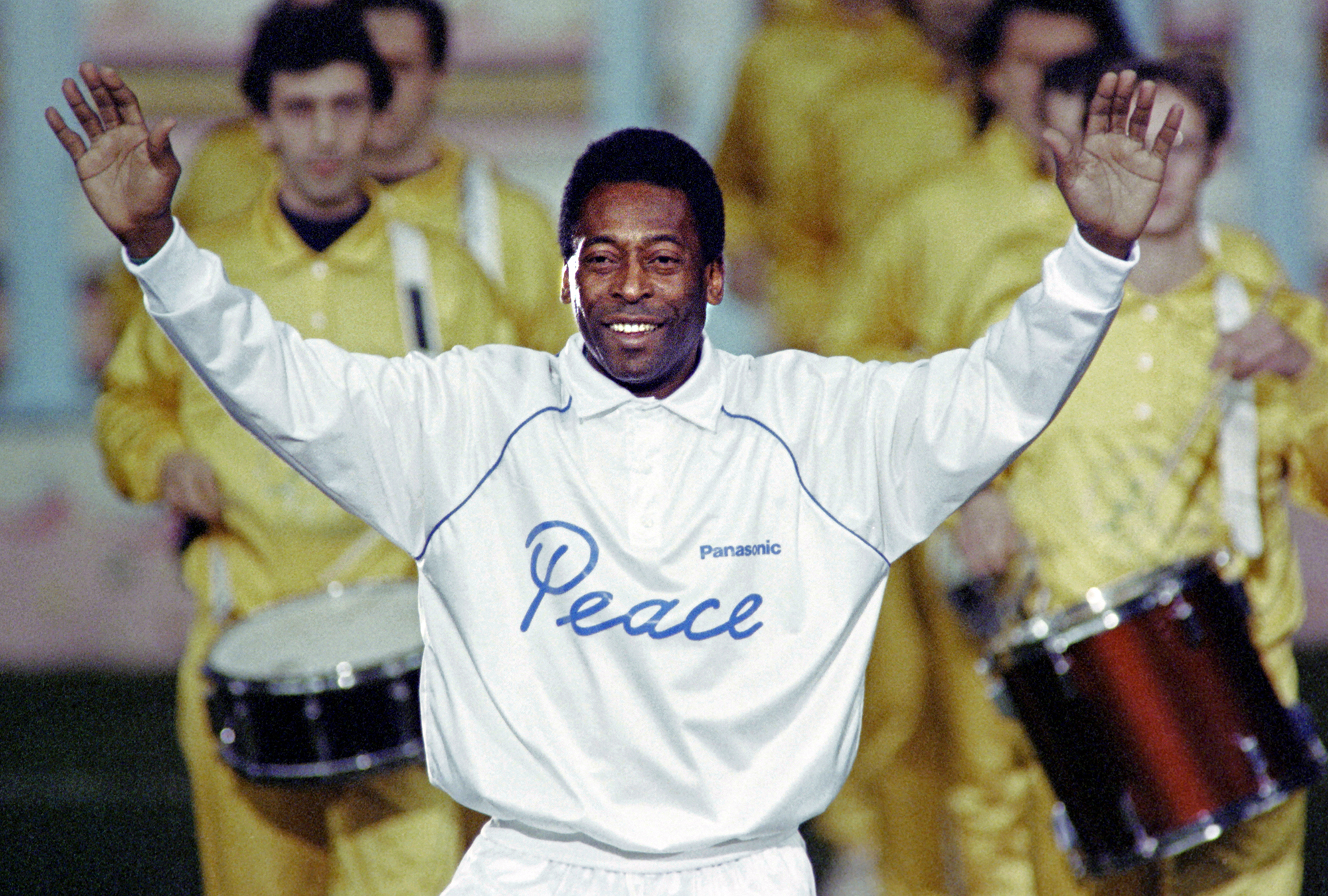 Pelé im Jahr 1990 bei einer Feier zu seinem 50. Geburtstag (Bild Gerard Malie/AFP)