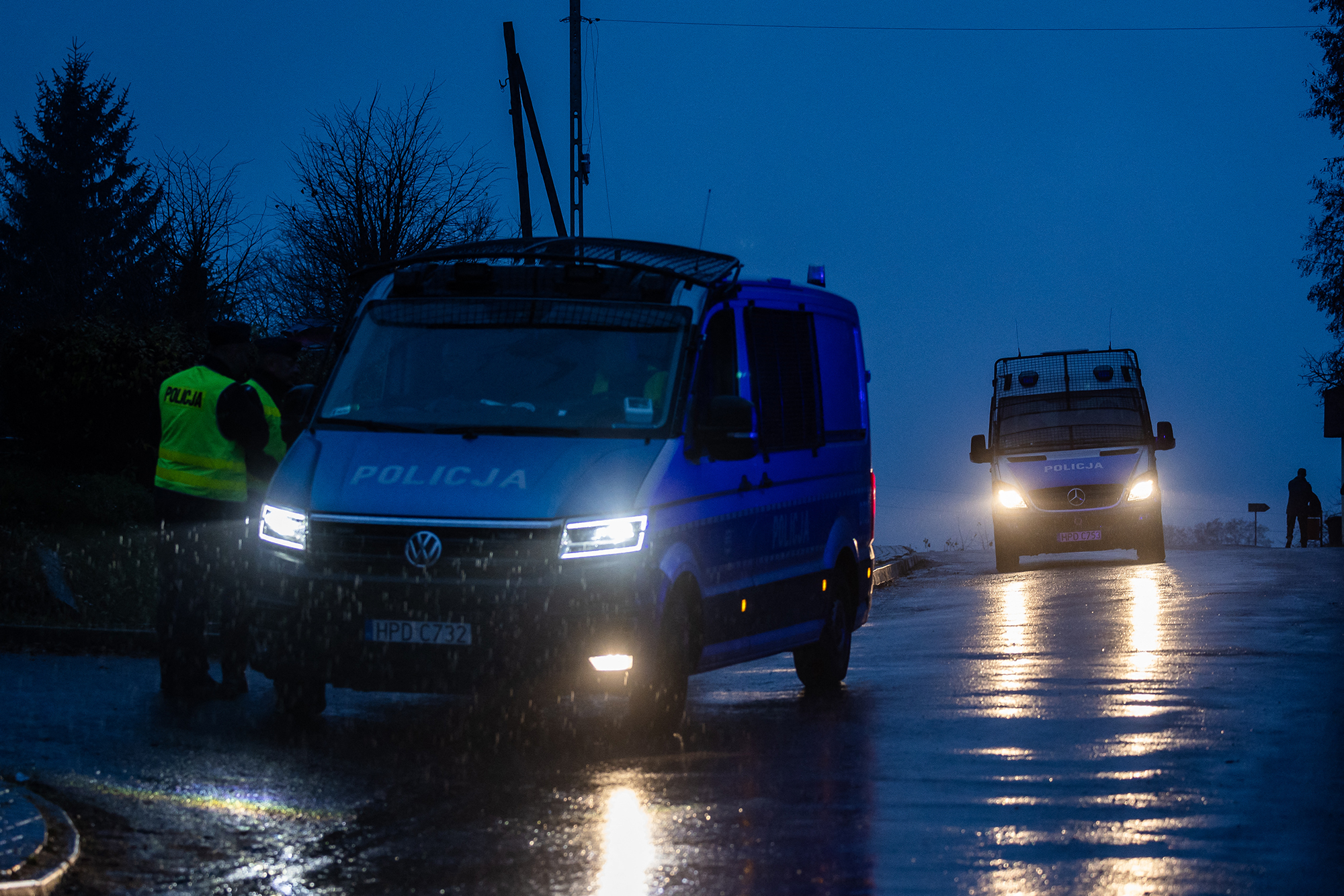 Polnische Polizei (Illustrationsbild: Wojtek Radwanski/AFP)